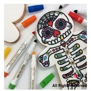 MARCADOR DE TINTA COMESTIBLE FOOD COLORS MULTICOLOR SURTIDO Nro.1 X 6 MARCADORES